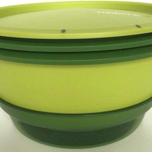 Tupperware Smart Steamer Microwave Green 4pc cooker set, Brand New